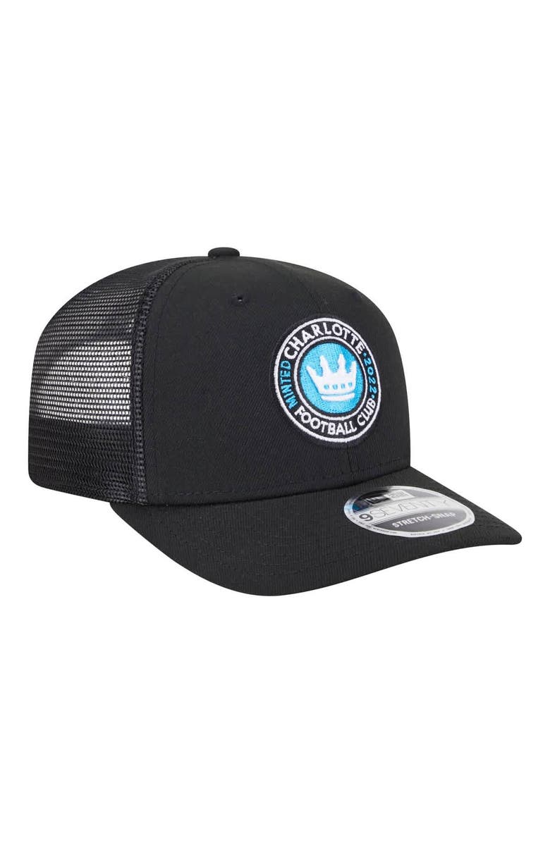 New Era Men's New Era Black Charlotte FC Jersey Hook 9SEVENTY Adjustable Hat, Alternate, color, Black
