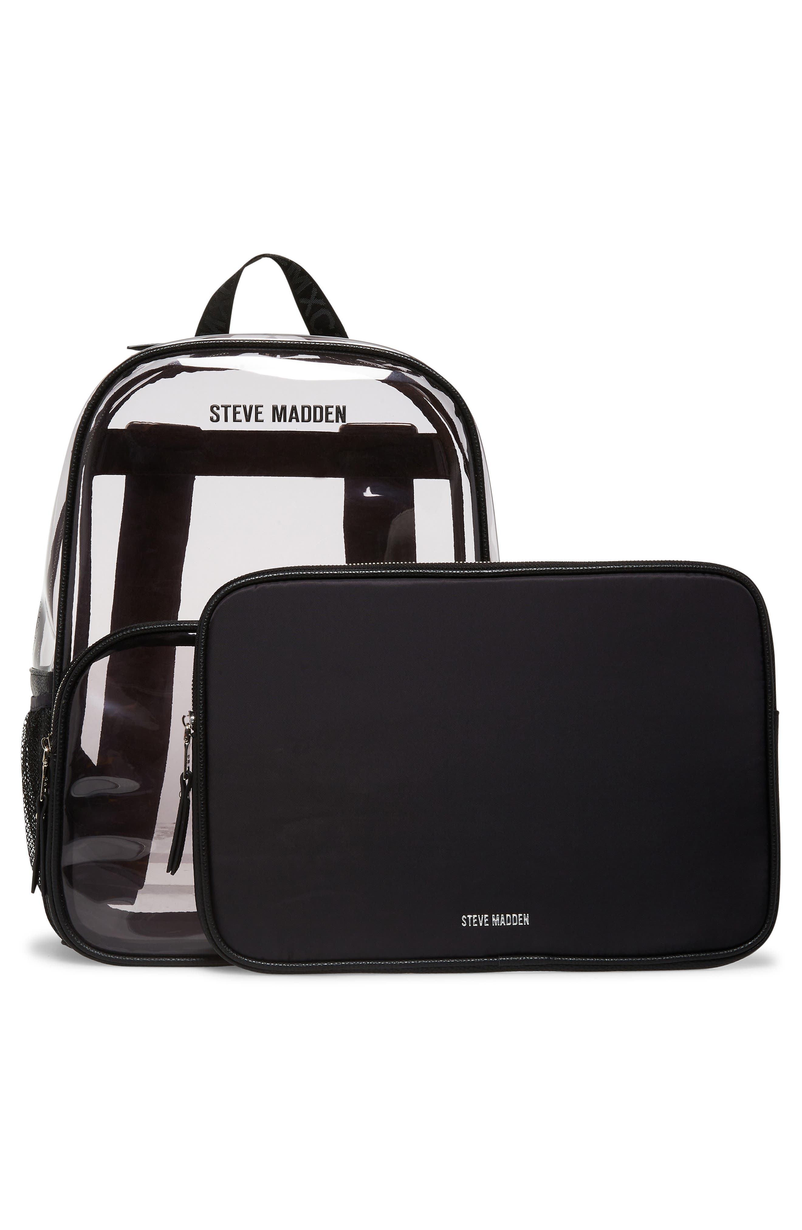 Steve Madden Clear Backpack, Alternate, color, 