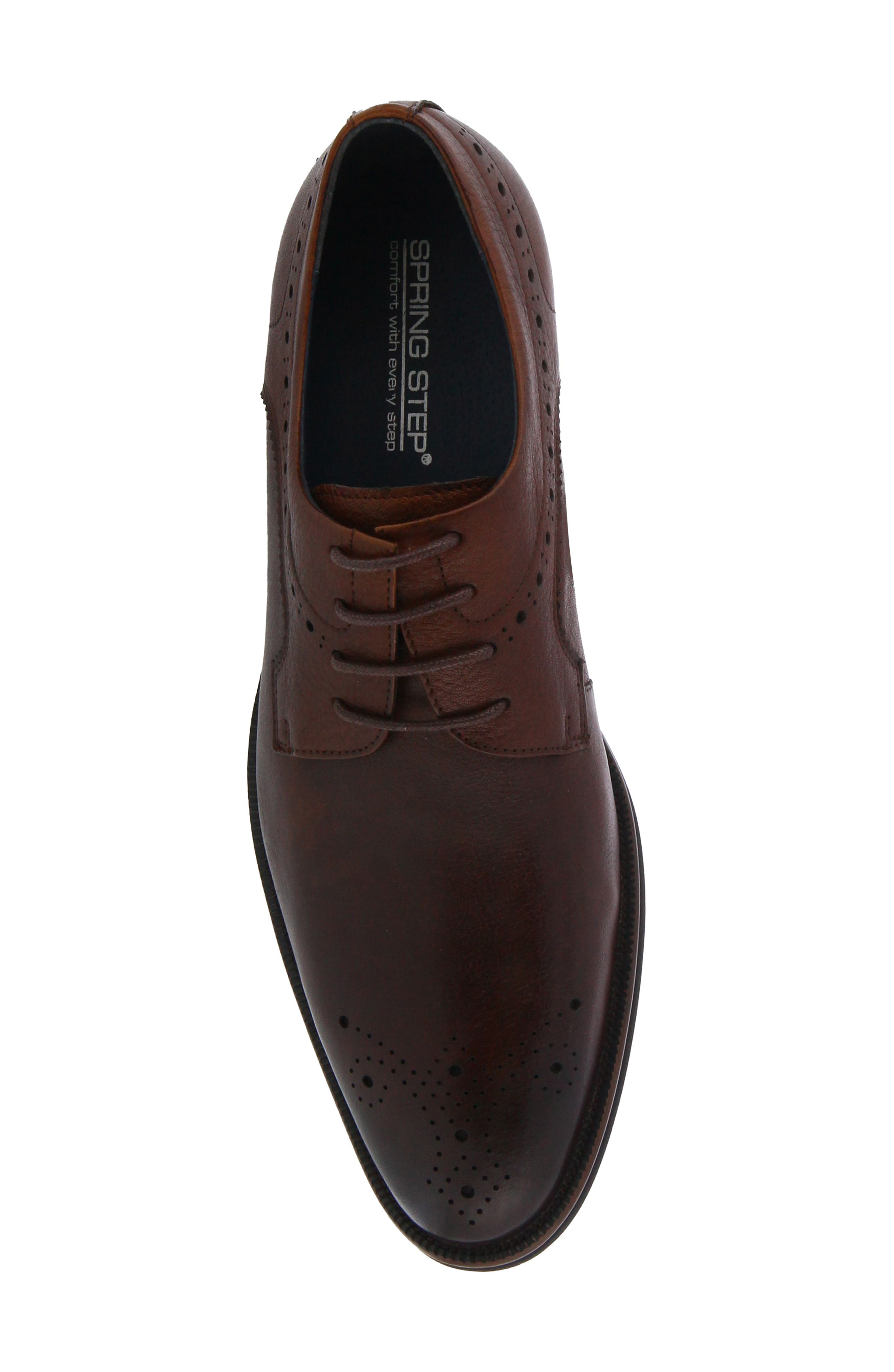 Spring Step Charlie Leather Derby, Alternate, color, Brown