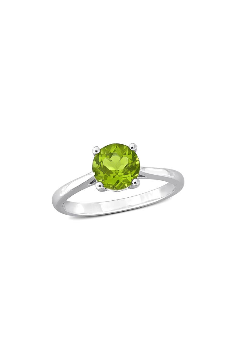 DELMAR Peridot Solitaire Ring, Main, color, Green
