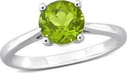 DELMAR Peridot Solitaire Ring