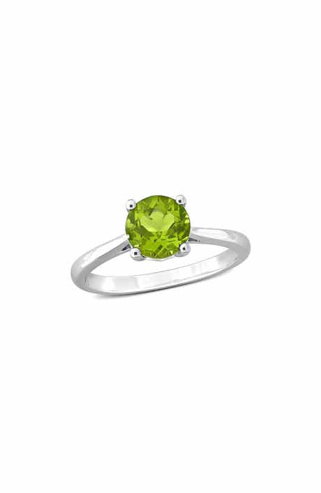 DELMAR Peridot Solitaire Ring