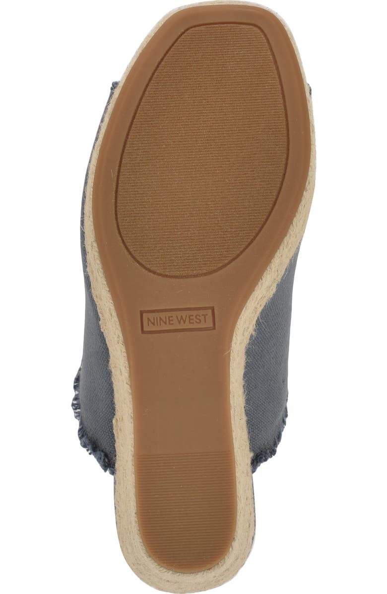 Nine West Baja Platform Wedge Sandal, Alternate, color, Light Blue