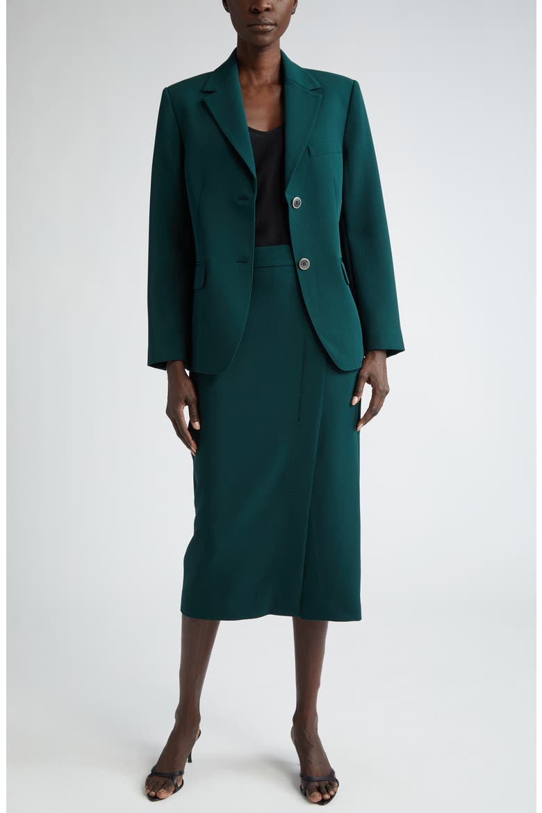 Stretch Cady Blazer, Alternate, color, SPRUCE