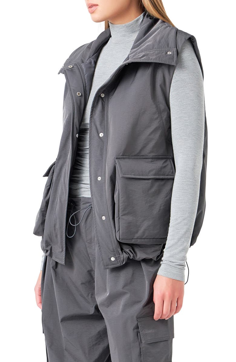 Grey Lab Boxy Vest, Alternate, color, Grey
