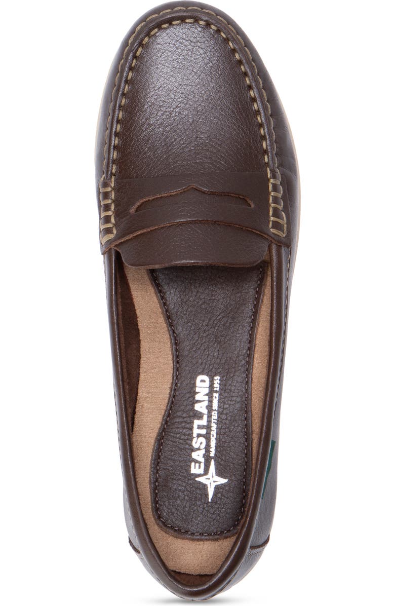 Eastland Julie Leather Loafer, Alternate, color, Coffee