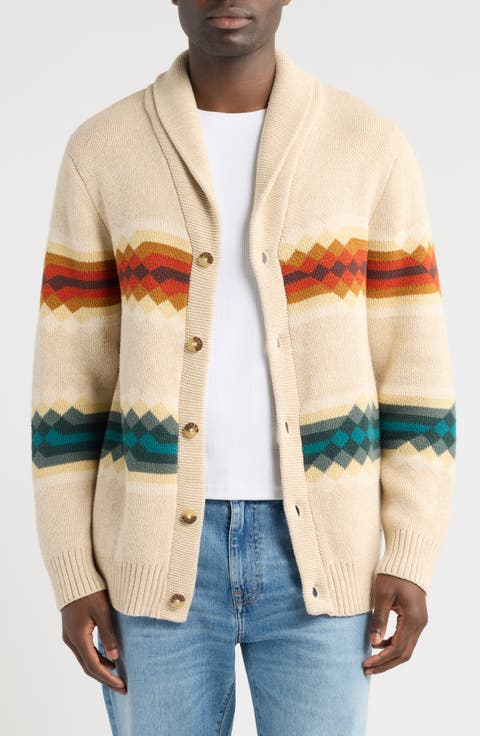 Middle Waters Shawl Collar Cotton Cardigan