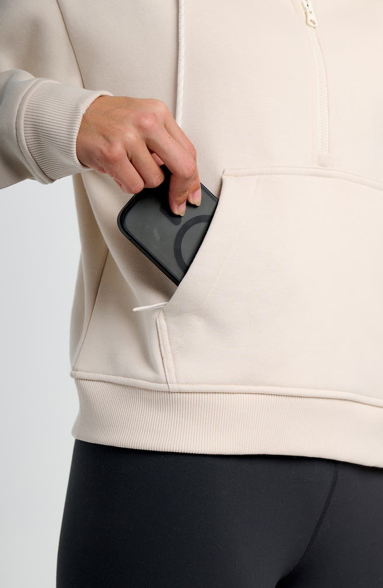 Free Fly Northcoast Fleece Half Zip Hoodie, Alternate, color, Stone