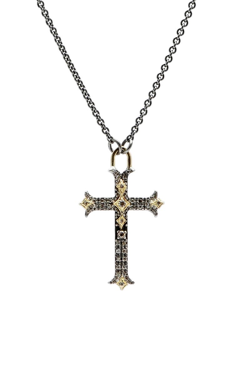 Armenta Old World Crivilli Cross Pendant Necklace, Main, color, 
