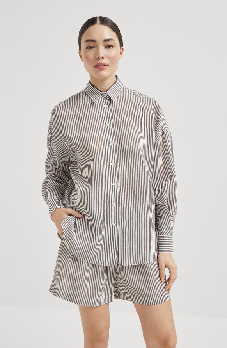Brunello Cucinelli Organza shirt, Alternate, color,