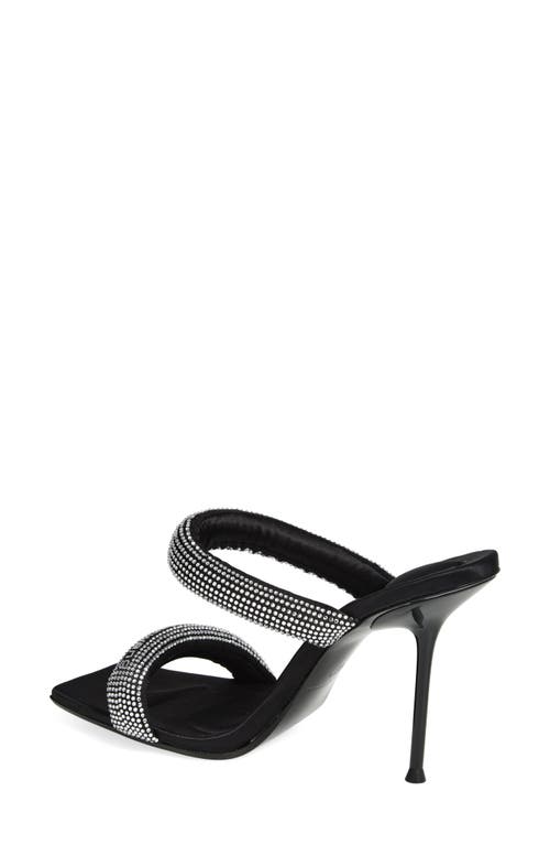 Alexander Wang Julie Tubular Crystal Embellished Slide Sandal In Multi
