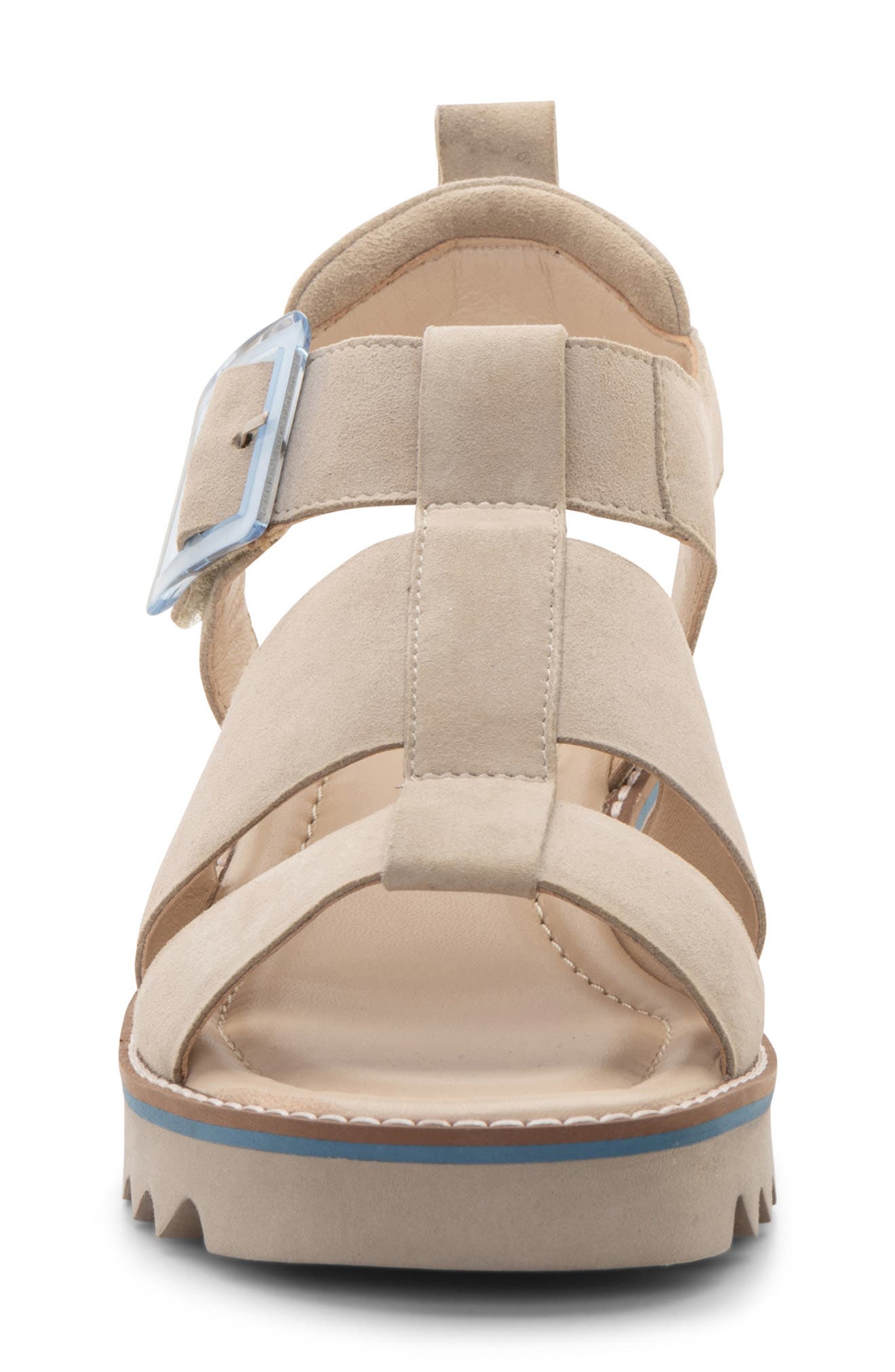 ara Palm Sandal, Alternate, color, Sand Kid Suede