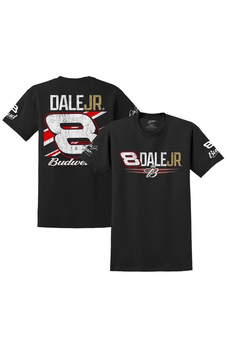 JR MOTORSPORTS OFFICIAL TEAM APPAREL Men's JR Motorsports Official Team Apparel Black Dale Earnhardt Jr. Budweiser T-Shirt, Main, color, Black
