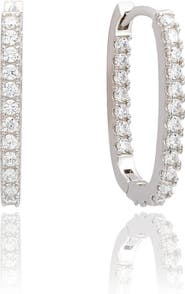 SUZY LEVIAN Cubic Zirconia Hoop Earrings