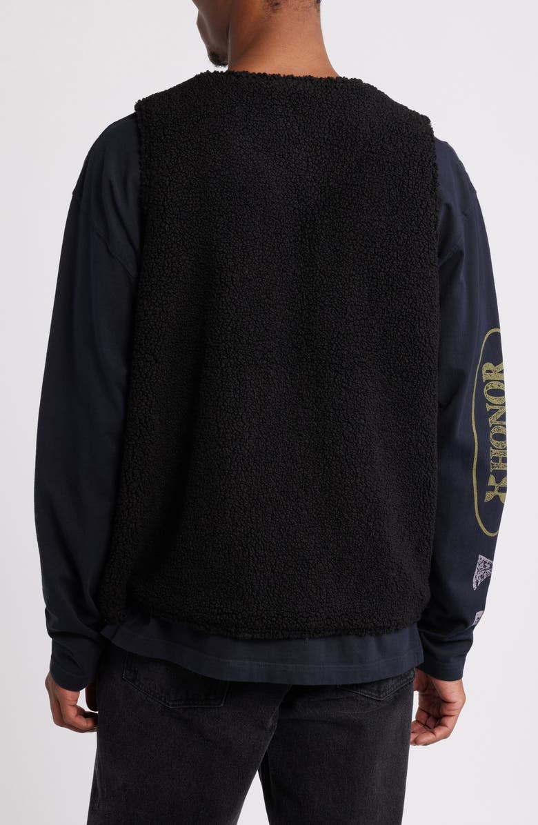 HONOR THE GIFT Teddy Notes Embroidered High Pile Fleece Vest, Alternate, color,