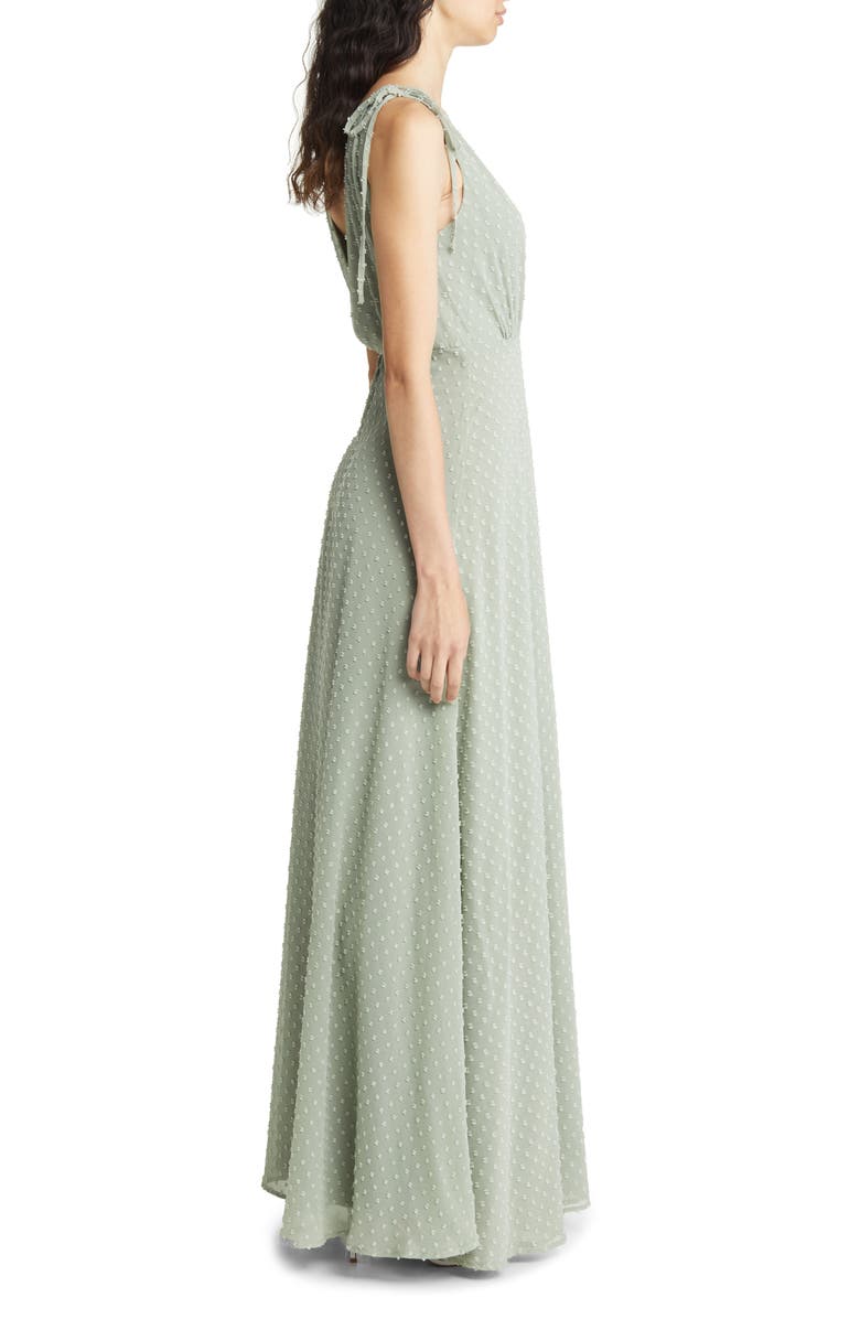 Lulus Romantic Possibilities Swiss Dot Maxi Dress, Alternate, color, 