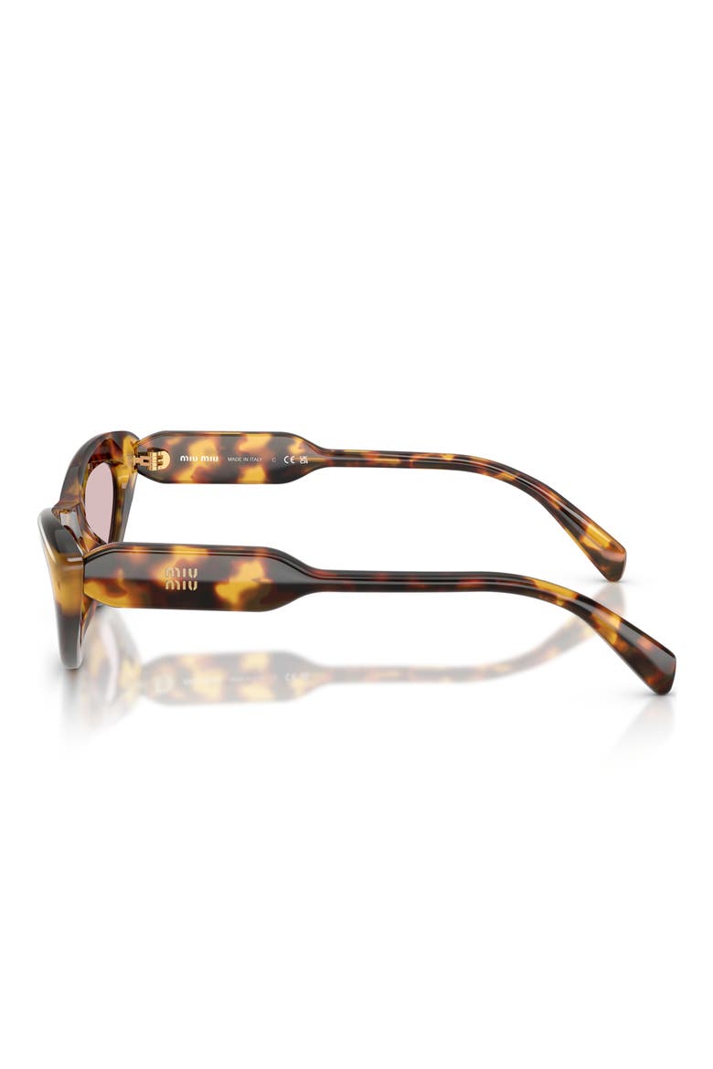 55mm Cat Eye Sunglasses, Alternate, color, HONEY HAVANA / PINK
