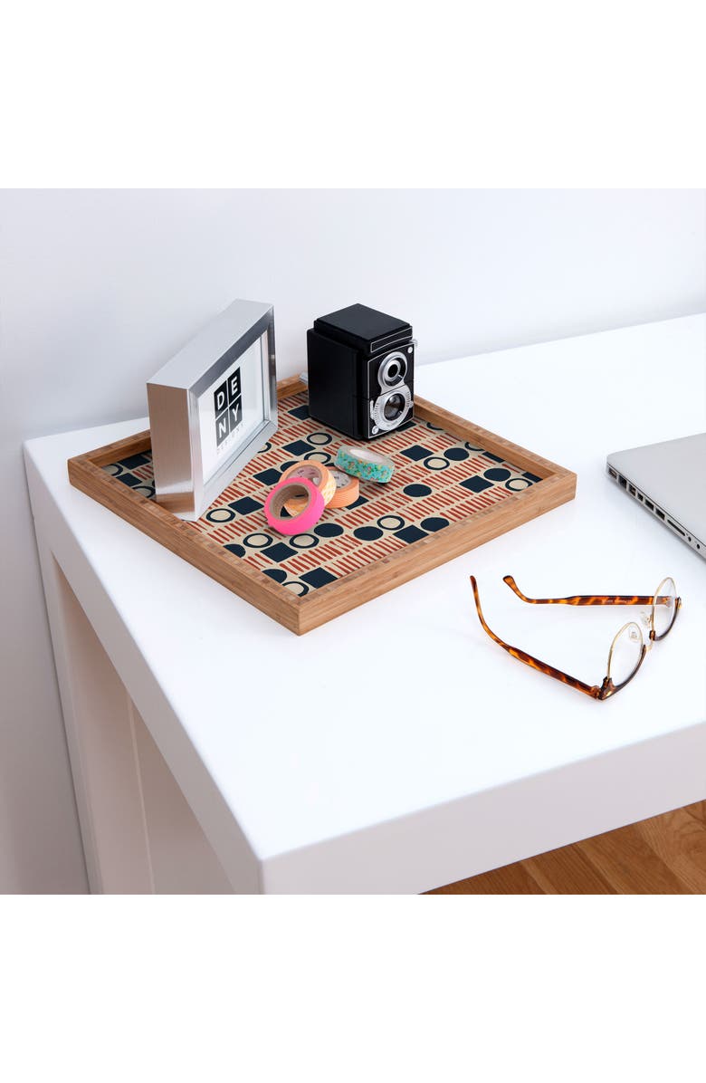 Deny Designs Alisa Galitsyna Red Blue Bamboo Wood Tray, Alternate, color, 