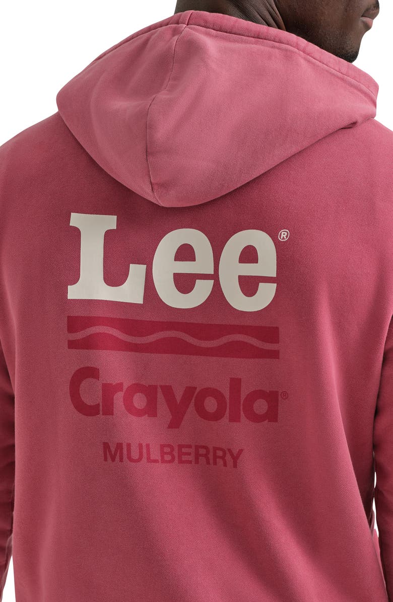 Lee x Crayola<sup>®</sup> Limited Edition Colors Hoodie, Alternate, color, Mulberry
