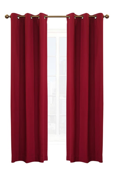 Set of 2 Cotton Curtain Panels
