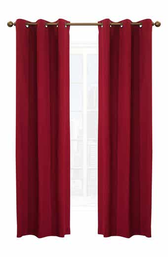 Set of 2 Cotton Curtain Panels