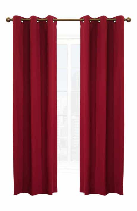Outdoor Decor by Commonwealth Set of 2 Cotton Curtain Panels