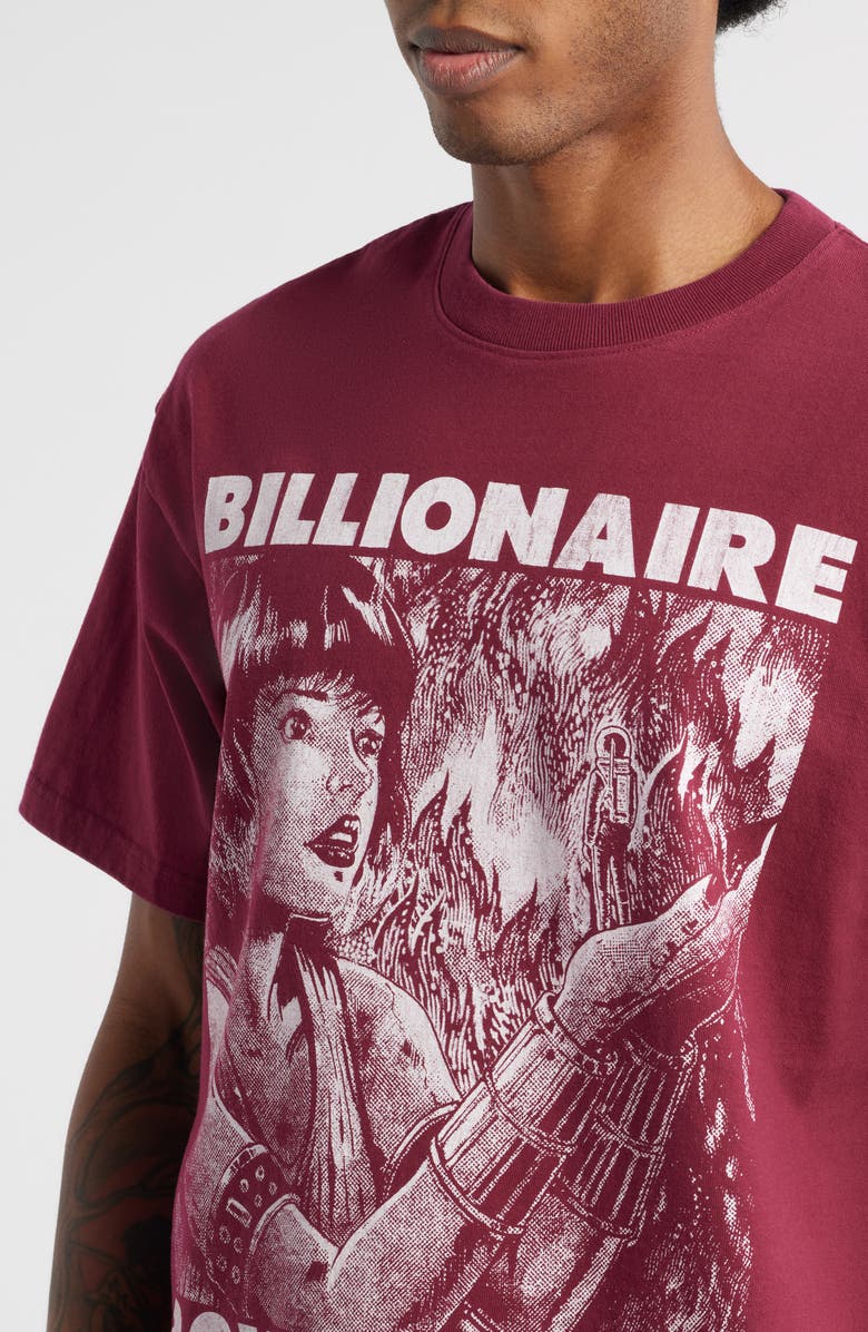 Billionaire Boys Club Giant Graphic T-Shirt, Alternate, color, Rhododendron