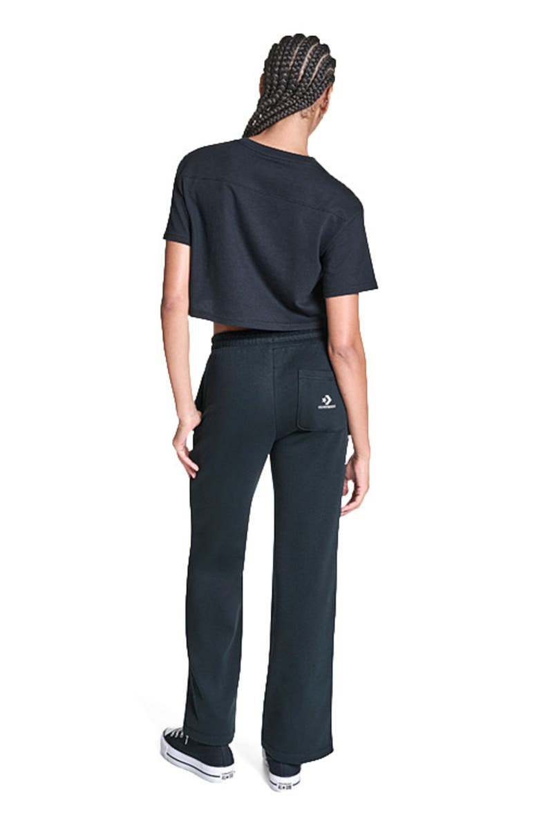 Converse Star Chevron Cropped T-Shirt, Alternate, color, Converse Black