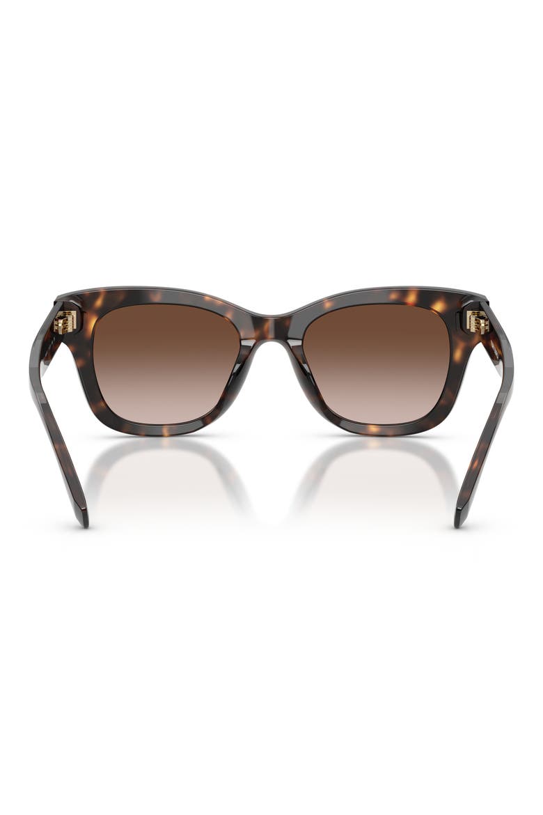 51mm Square Sunglasses, Alternate, color, DARK TORTOISE / BROWN GRADIENT