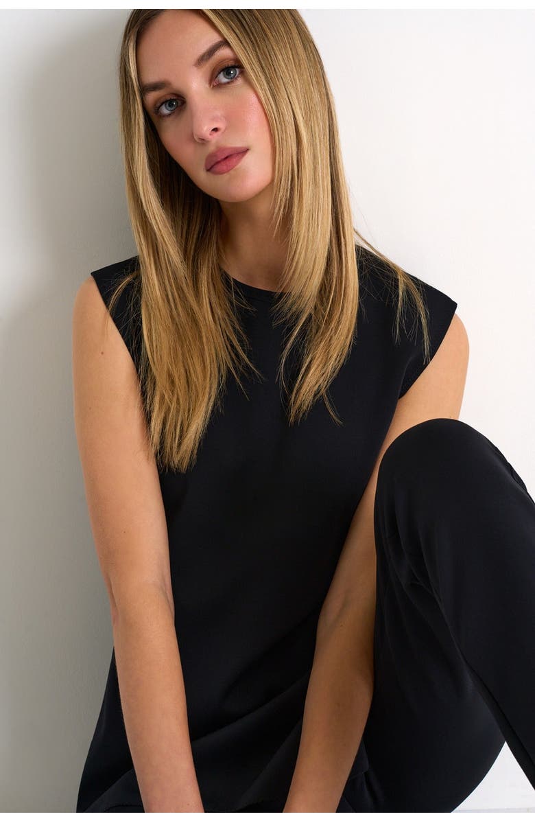 SHAN Elegant Sleeveless Top, Alternate, color, Black