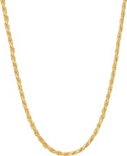 ATHRA LUXE Dolce Sole Twisted Rope Chain Necklace