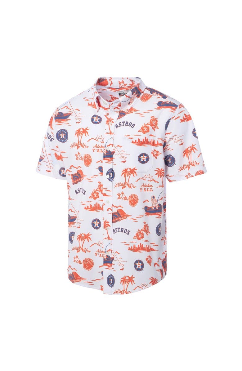Reyn Spooner Men's Reyn Spooner  White Houston Astros Kekai Performance Button-Up Top, Alternate, color, White