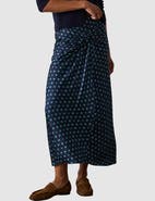 Whistles Diamond Geo Twist Midi Skirt