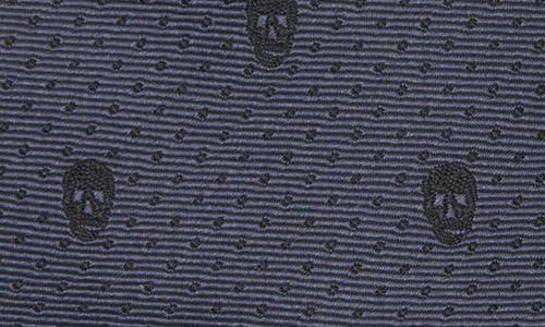 Alexander Mcqueen Skull Silk Tie In Black