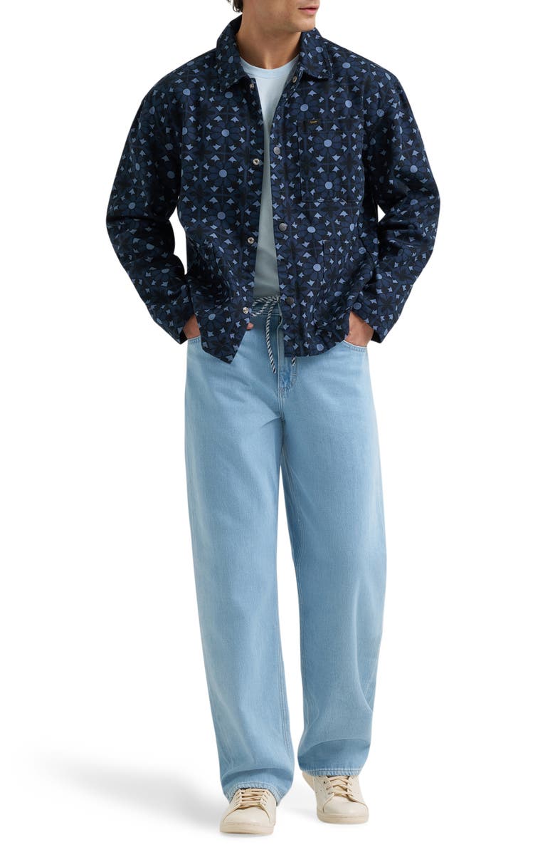 Lee Floral Print Denim Jacket, Alternate, color, 