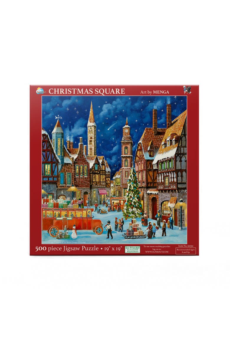 Christmas Square 500 piece Jigsaw Puzzle for Adults, Alternate, color, Multicolor