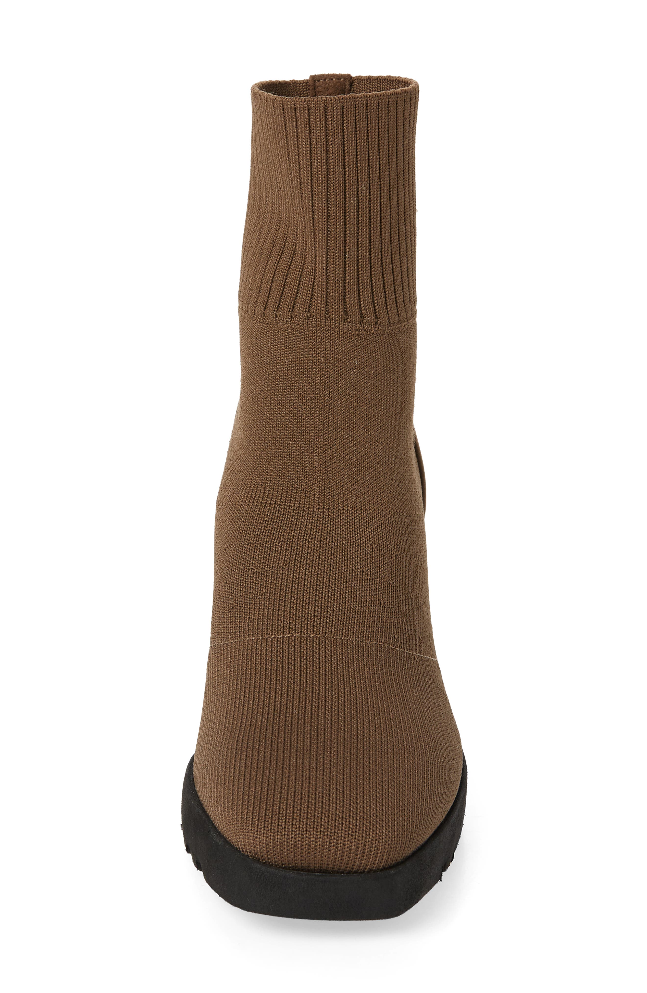 Eileen Fisher Spell Stretch Knit Bootie, Alternate, color, Antelope