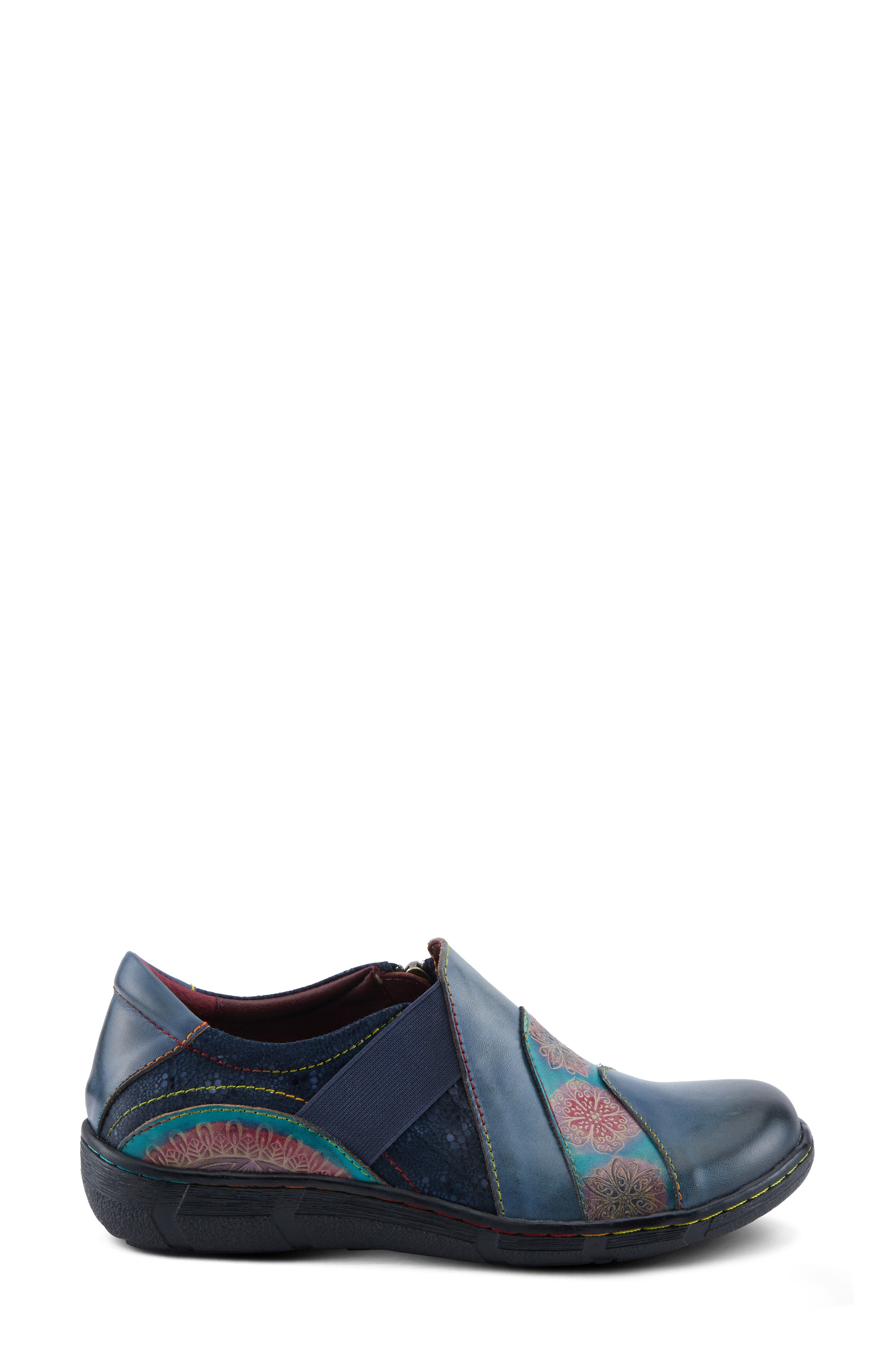 Lata Flat, Alternate, color, NAVY MULTI
