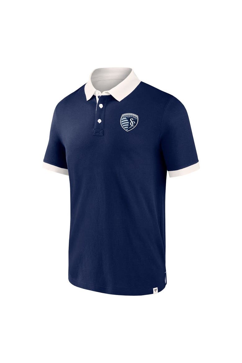 Men's Fanatics Branded Navy Sporting Kansas City Second Period Polo Shirt, Alternate, color, Navy