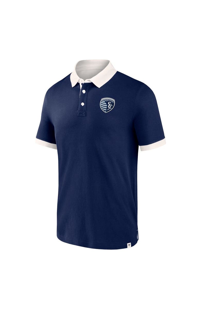 FANATICS Men's Fanatics Branded Navy Sporting Kansas City Second Period Polo Shirt, Alternate, color,