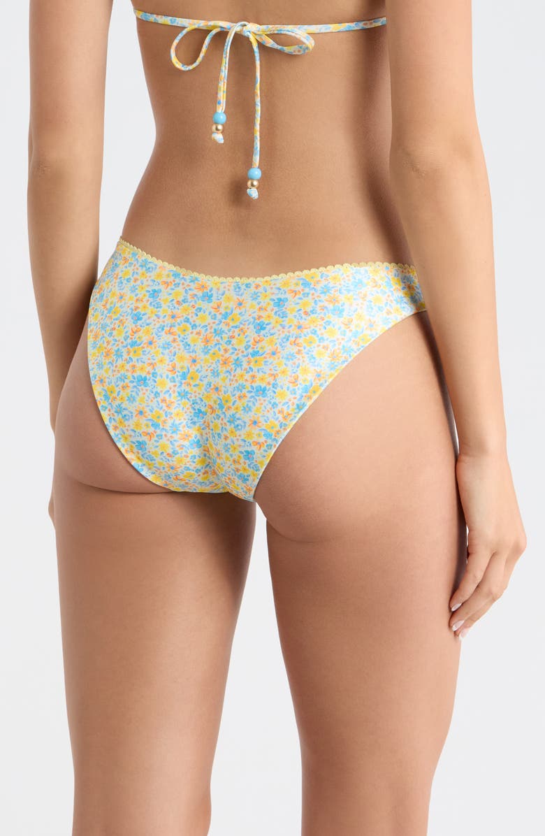 Kulani Kinis Decorative High Cut Bikini Bottoms, Alternate, color, Dreamy Daze