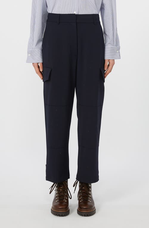 Weekend Max Mara Aprile Pleated Ankle Pants In Blue
