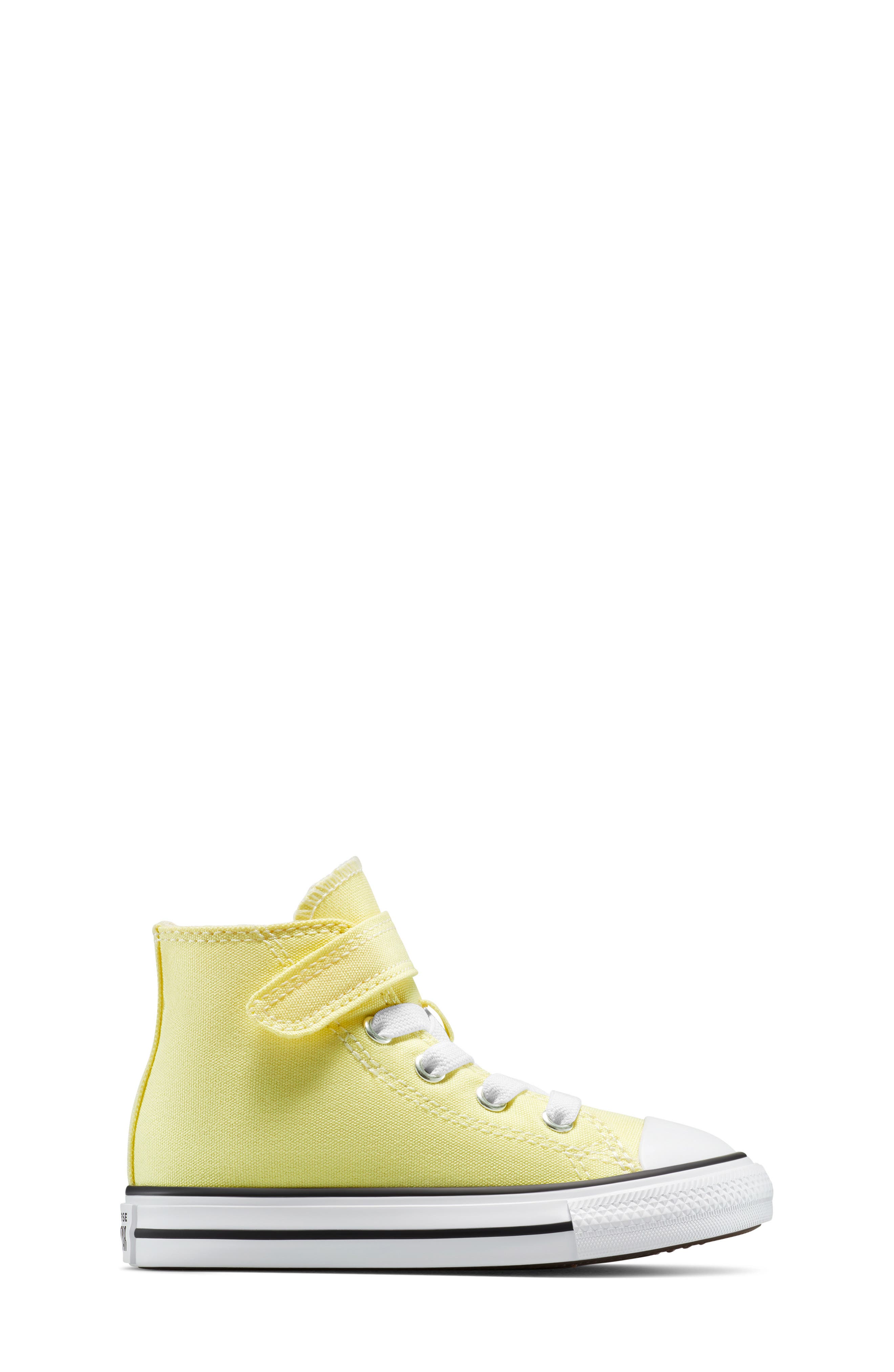 Converse Kids
 Chuck Taylor All Star Easy On Canvas High Top Sneaker, Alternate, color, Lemon Slushy