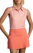 Rhone Court Gingham Sleeveless Polo