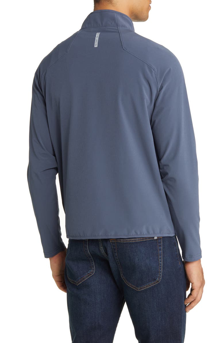 Peter Millar Crafted Flex Adapt Wind Cheater Half Zip Water Resistant Pullover, Alternate, color, 