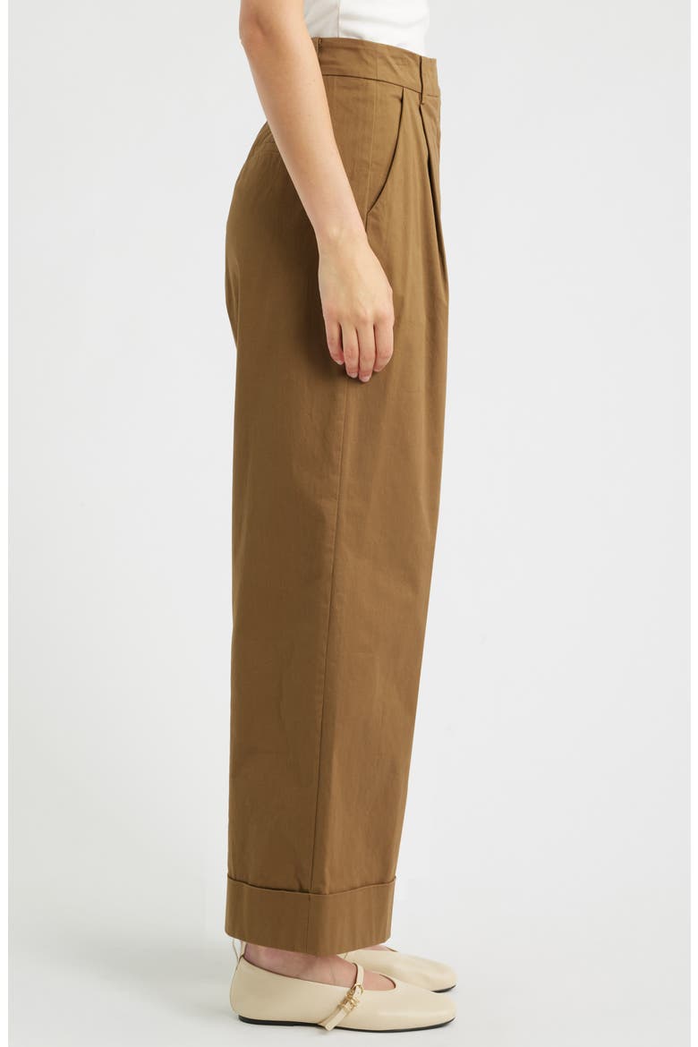 Norfolk High Waist Wide Leg Pants, Alternate, color, MARRON GLACE