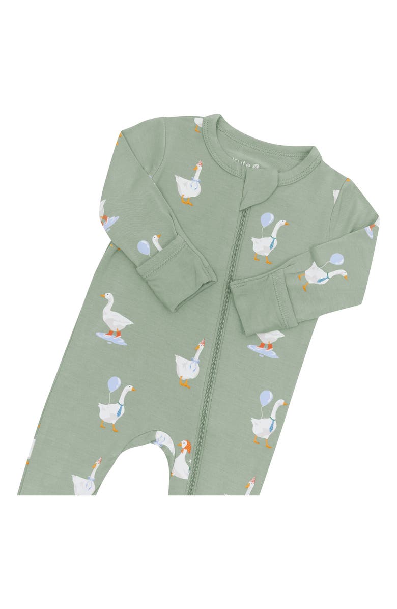 Kyte BABY Silly Goose Zip-Up Footie, Alternate, color, Silly Goose