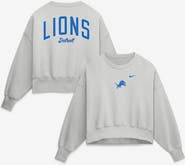Nike Women's Nike Gray Detroit Lions Oversized Primetime Phoenix Fleece Sweatshirt