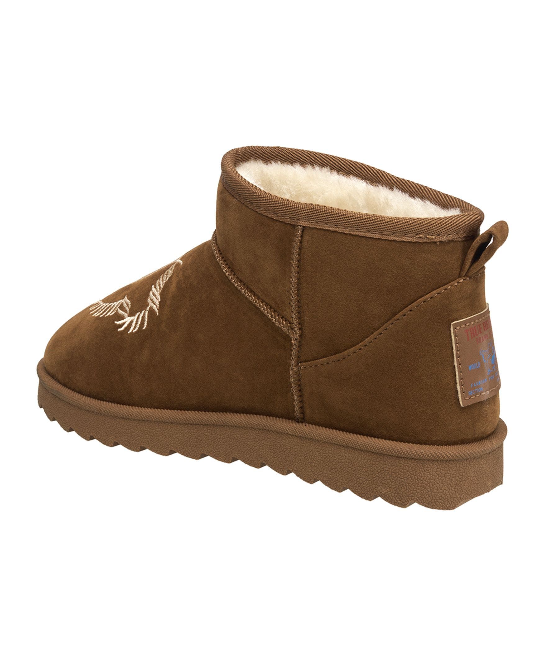 Dua Faux Suede Horseshoe Logo Boot, Alternate, color, Tan