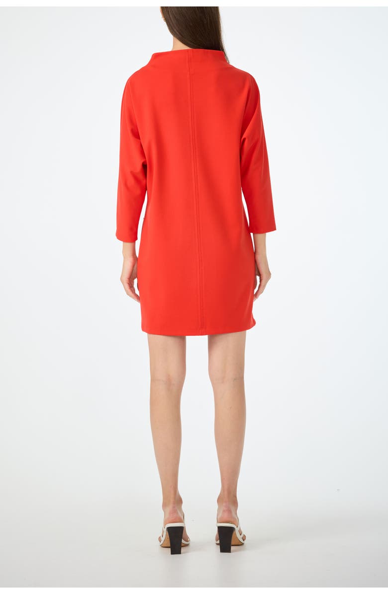 Trina Turk Caracas High Neck Ponte Dress, Alternate, color, Samba Sunrise